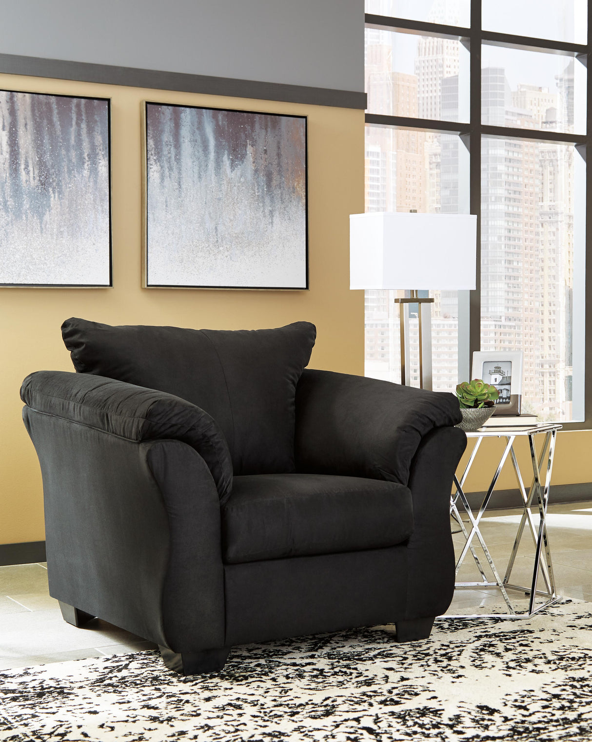 Darcy Black Chair from Ashley Furniture - Luna Furniture