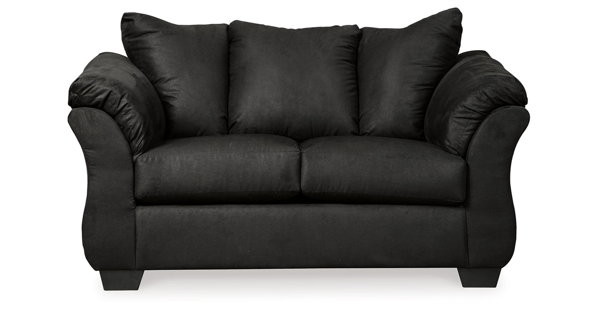 Darcy Black Loveseat from Ashley Furniture - Luna Furniture