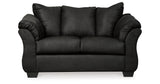 Darcy Black Loveseat from Ashley Furniture - Luna Furniture