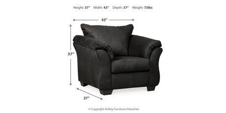 Darcy Black Chair from Ashley - Luna Furniture