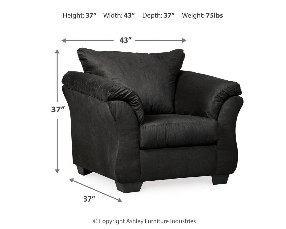 Darcy Black Chair from Ashley Furniture - Luna Furniture