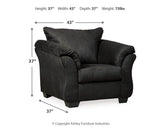 Darcy Black Chair from Ashley Furniture - Luna Furniture