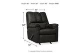 Darcy Black Sofa and Recliner from Ashley - Luna Furniture