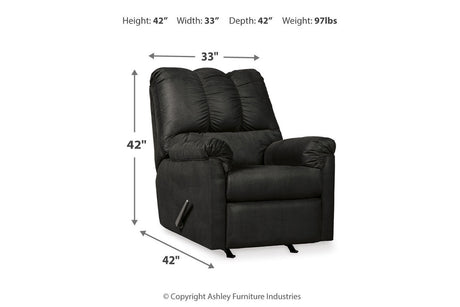 Darcy Black Sofa and Recliner from Ashley - Luna Furniture