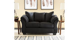 Darcy Black Loveseat and Ottoman from Ashley Furniture - Luna Furniture