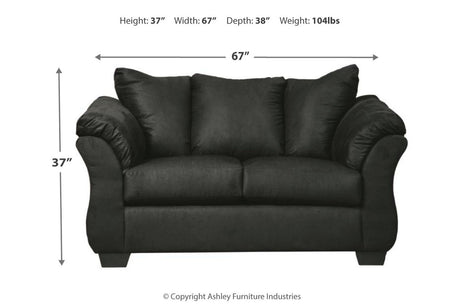 Darcy Black Sofa and Loveseat from Ashley - Luna Furniture