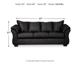 Darcy Black Sofa and Loveseat from Ashley Furniture - Luna Furniture