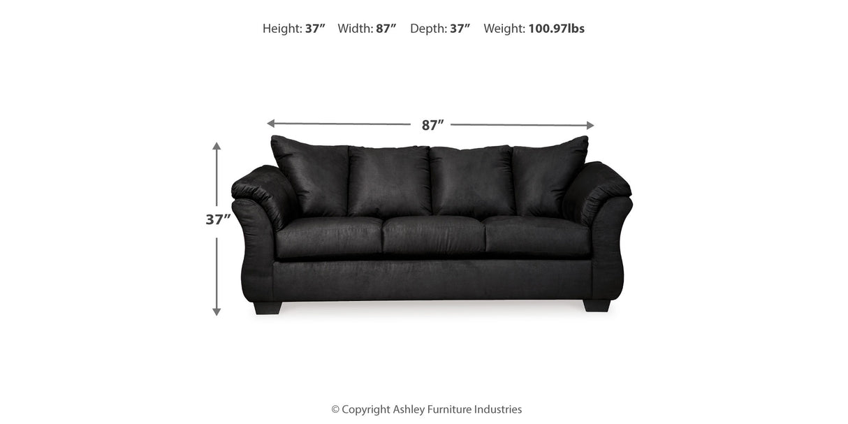 Darcy Black Sofa from Ashley Furniture - Luna Furniture