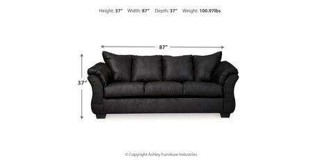 Darcy Black Sofa from Ashley - Luna Furniture