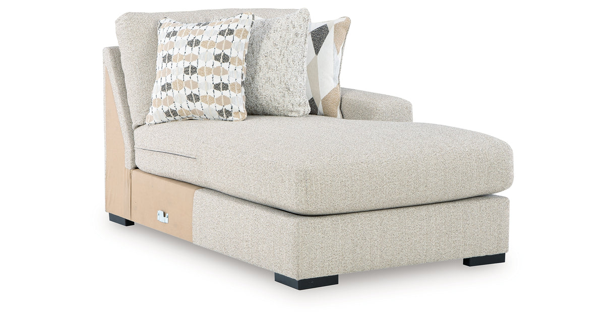 Laurelgrove Pebble Right-Arm Facing Corner Chaise from Ashley - Luna Furniture