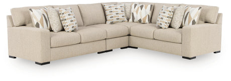 Laurelgrove Pebble 4-Piece Sectional from Ashley - Luna Furniture