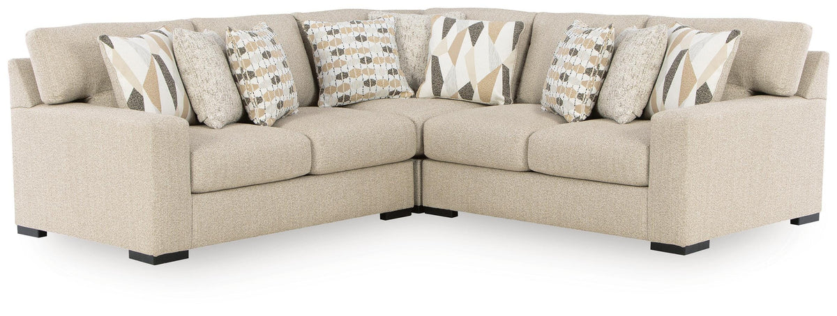 Laurelgrove Pebble 3-Piece Sectional from Ashley Furniture - Luna Furniture