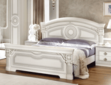 Aida White/Silver King Bed from ESF Furniture - Luna Furniture