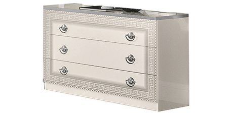 Aida White/Silver Single Dresser from ESF Furniture - Luna Furniture