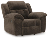 Frohn Chocolate Reclining Sofa and 2 Recliners from Ashley - Luna Furniture