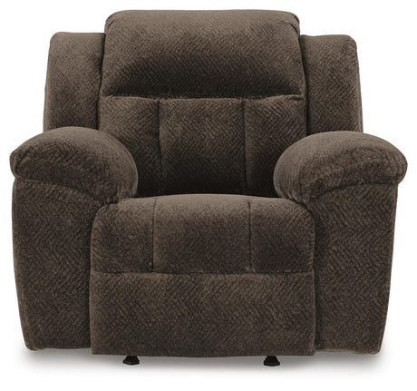Frohn Chocolate Reclining Sofa and 2 Recliners from Ashley - Luna Furniture