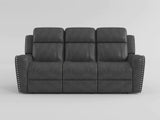Kellen Smoky Gray Double Reclining Sofa from Homelegance - Luna Furniture