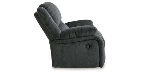 Draycoll Slate Reclining Loveseat with Console and Recliner from Ashley Furniture - Luna Furniture