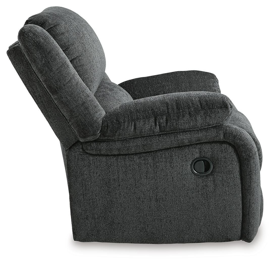 Draycoll Slate Recliner from Ashley Furniture - Luna Furniture