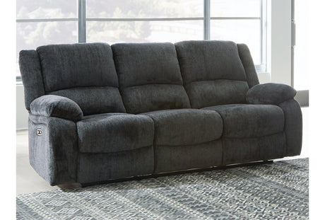 Draycoll Slate Power Reclining Sofa from Ashley Furniture - Luna Furniture