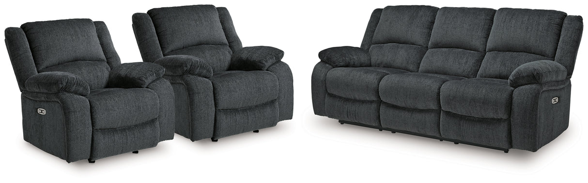 Draycoll Power Reclining Sofa and 2 Power Recliners from Ashley - Luna Furniture