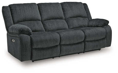 Draycoll Slate Power Reclining Sofa from Ashley Furniture - Luna Furniture