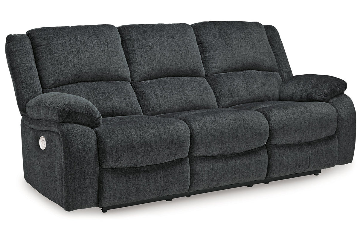 Draycoll Slate Power Reclining Sofa, Loveseat and Recliner from Ashley Furniture - Luna Furniture