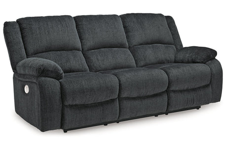 Draycoll Slate Power Reclining Sofa, Loveseat and Recliner from Ashley Furniture - Luna Furniture