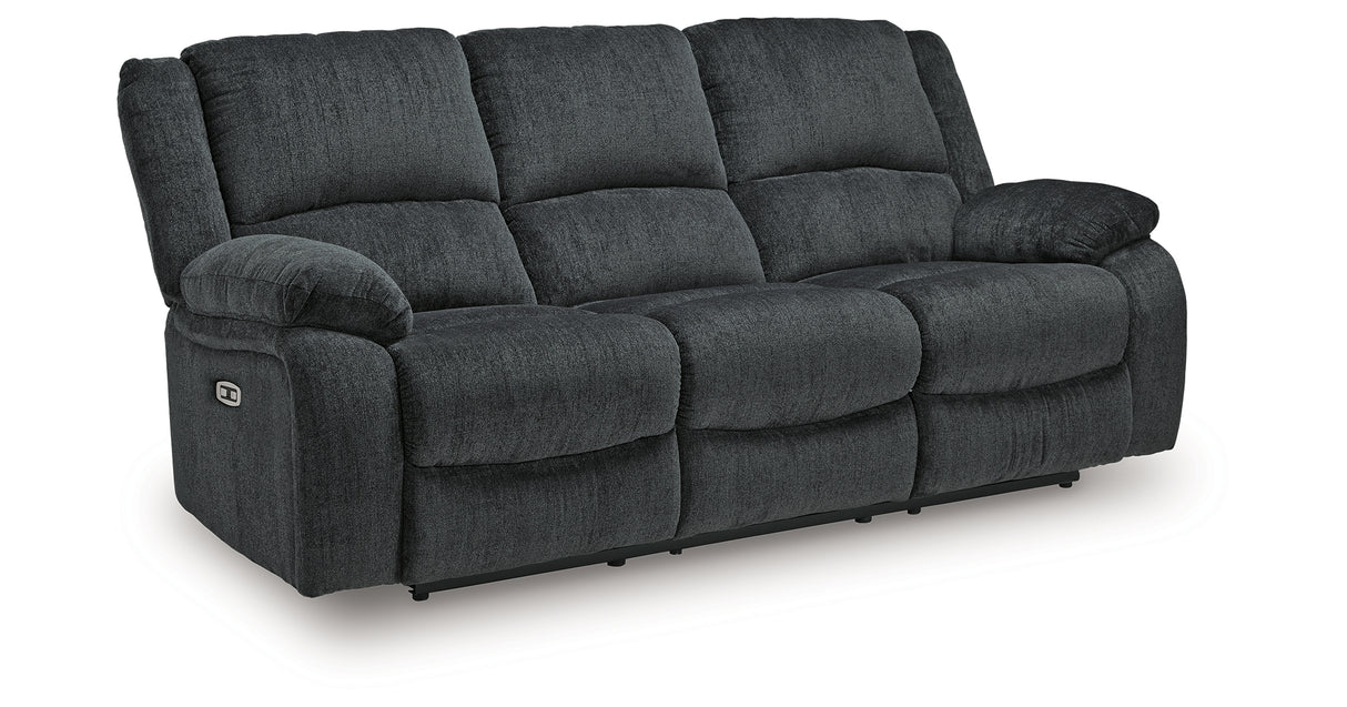 Draycoll Slate Power Reclining Sofa from Ashley Furniture - Luna Furniture