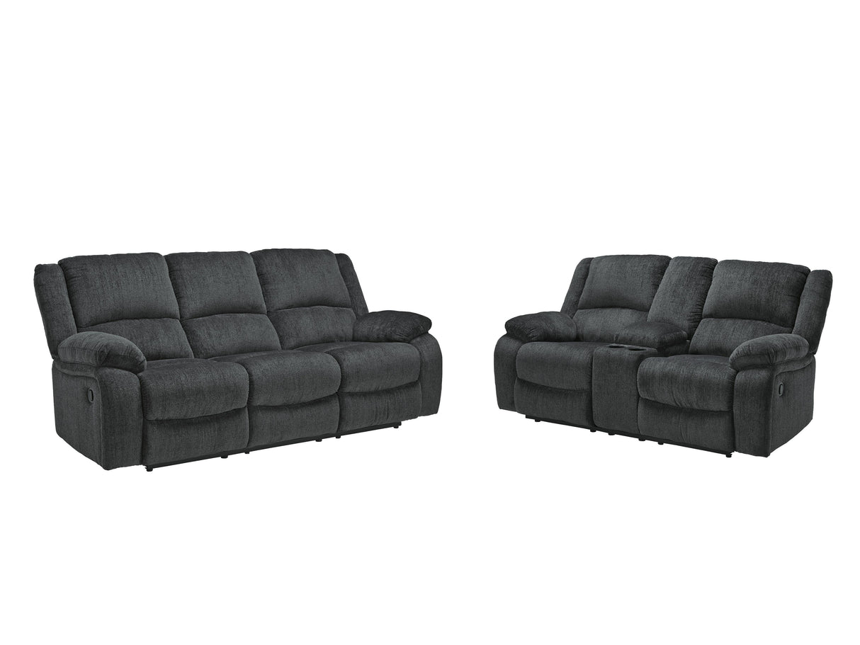 Draycoll Slate Sofa and Loveseat from Ashley Furniture - Luna Furniture