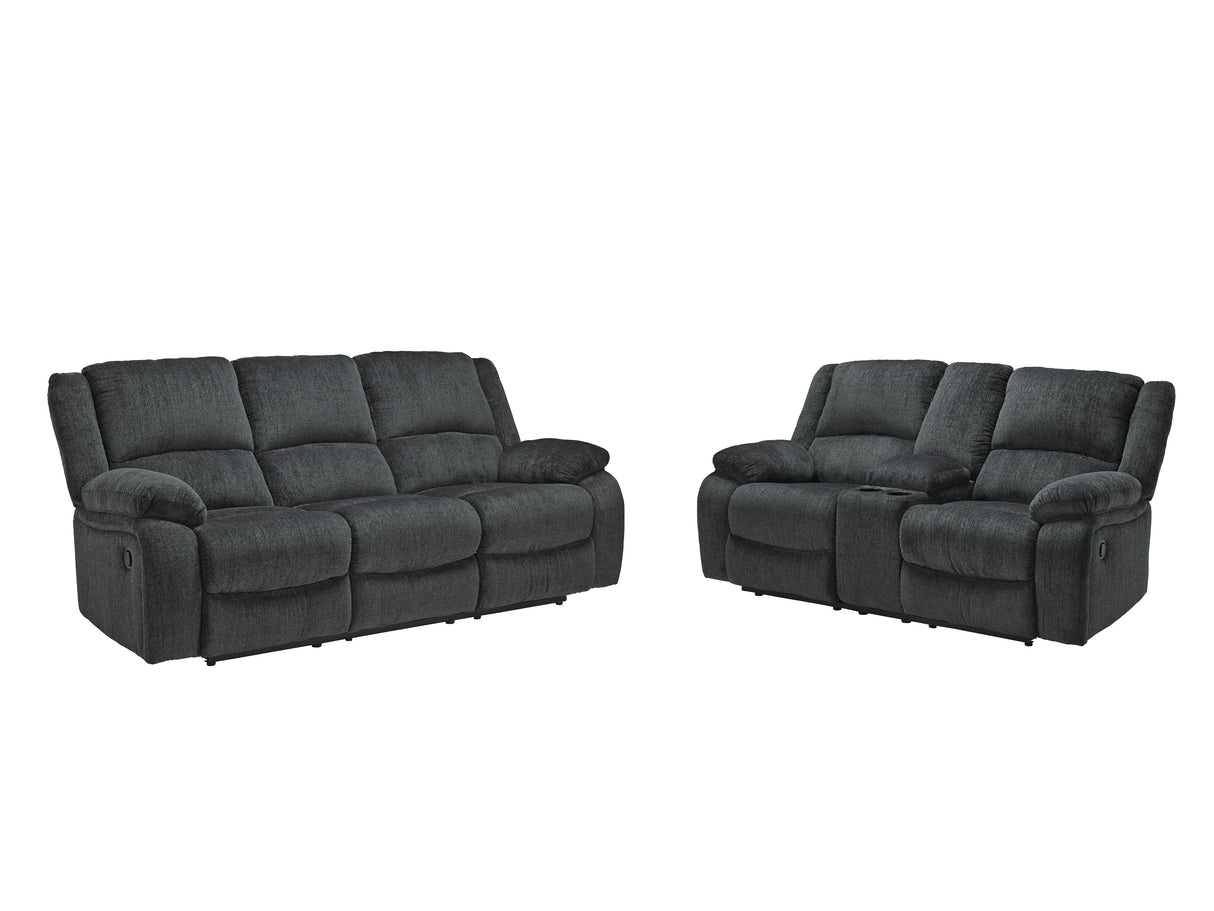 Draycoll Slate Sofa and Loveseat from Ashley Furniture - Luna Furniture
