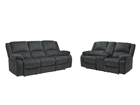 Draycoll Slate Sofa and Loveseat from Ashley Furniture - Luna Furniture