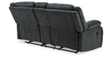 Draycoll Slate Reclining Loveseat with Console from Ashley Furniture - Luna Furniture