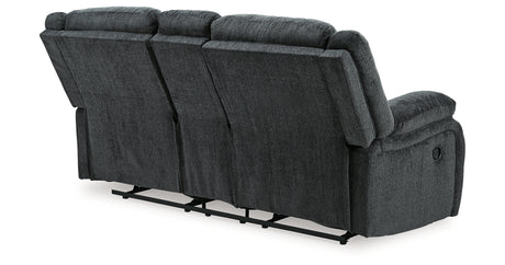 Draycoll Slate Reclining Loveseat with Console from Ashley Furniture - Luna Furniture