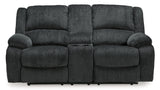 Draycoll Slate Power Reclining Loveseat with Console from Ashley Furniture - Luna Furniture