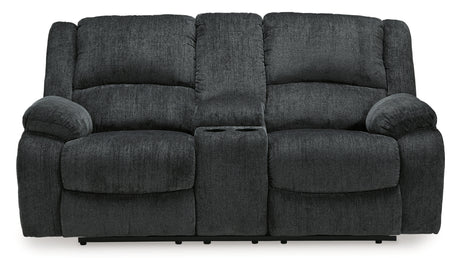 Draycoll Slate Power Reclining Loveseat with Console from Ashley Furniture - Luna Furniture