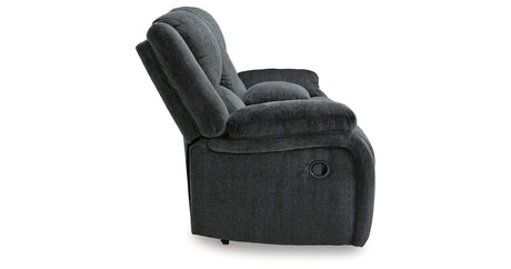 Draycoll Slate Reclining Loveseat with Console from Ashley Furniture - Luna Furniture