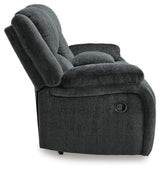 Draycoll Slate Reclining Loveseat with Console from Ashley Furniture - Luna Furniture