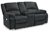Draycoll Slate Power Reclining Sofa, Loveseat and Recliner from Ashley Furniture - Luna Furniture