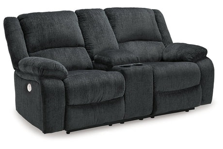 Draycoll Slate Power Reclining Sofa, Loveseat and Recliner from Ashley Furniture - Luna Furniture