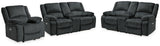 Draycoll 2 Power Reclining Loveseats and Recliner from Ashley Furniture - Luna Furniture