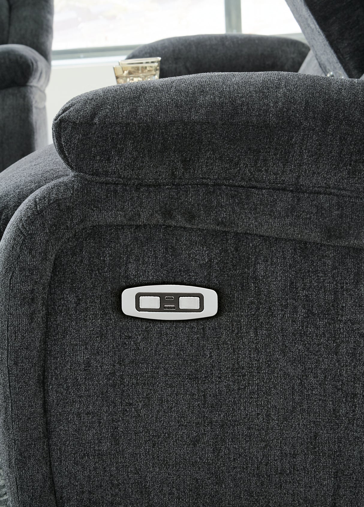 Draycoll Slate Power Reclining Sofa, Loveseat and Recliner from Ashley Furniture - Luna Furniture
