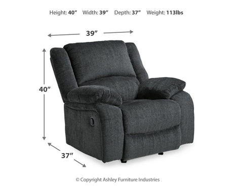 Draycoll Slate Reclining Sofa and Recliner from Ashley Furniture - Luna Furniture
