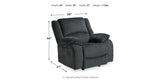 Draycoll Slate Reclining Loveseat with Console and Recliner from Ashley Furniture - Luna Furniture