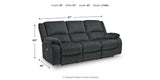 Draycoll Slate Power Reclining Sofa from Ashley Furniture - Luna Furniture