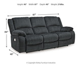 Draycoll Slate Power Reclining Sofa from Ashley Furniture - Luna Furniture