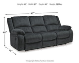Draycoll Slate Reclining Sofa from Ashley - Luna Furniture