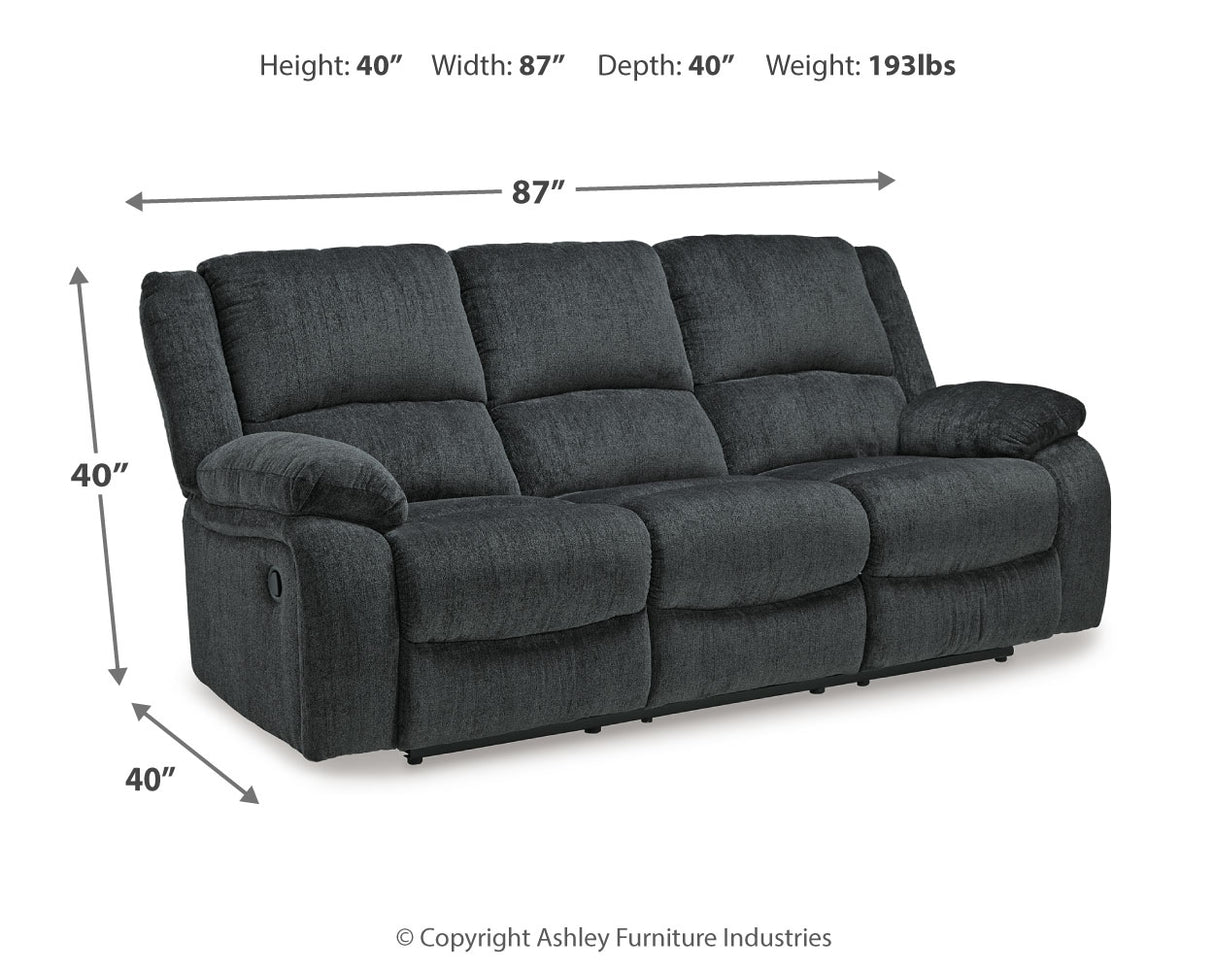 Draycoll Slate Reclining Sofa and Recliner from Ashley - Luna Furniture