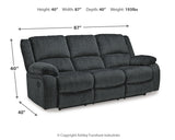 Draycoll Slate Reclining Sofa and Recliner from Ashley - Luna Furniture