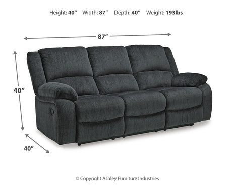 Draycoll Slate Reclining Sofa and Recliner from Ashley Furniture - Luna Furniture